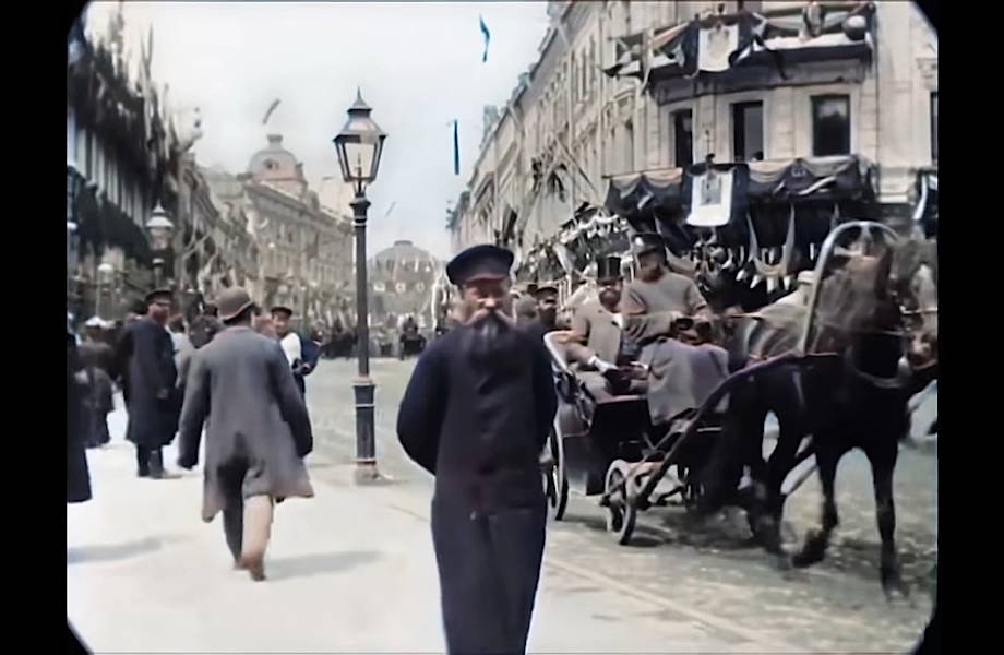 Видео Москвы 1896 года: как выглядела многолюдная Тверская 