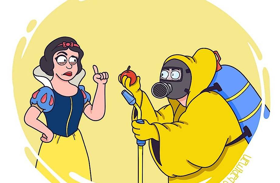 Француз предупреждает об экологической катастрофе с помощью диснеевских персонажей
