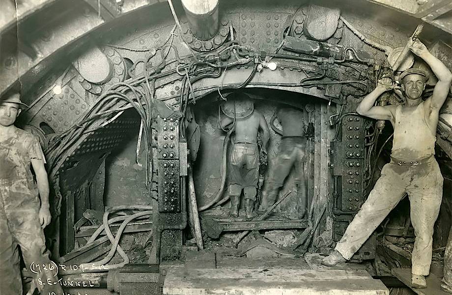 Два брата сфотографировали каждый этап строительства метро Нью-Йорка в 1900-1939 годы
