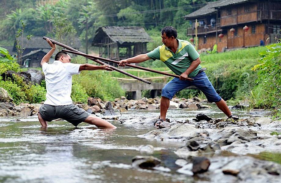 Глухая деревушка в Китае, где все жители знают приемы кунг-фу 