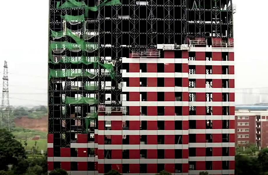 Видео: Как китайцы построили 57-этажный небоскреб за 19 дней