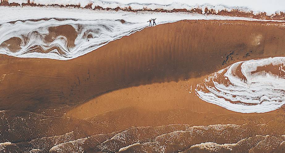 Фото дня: Балтийское море в один ветреный и холодный день