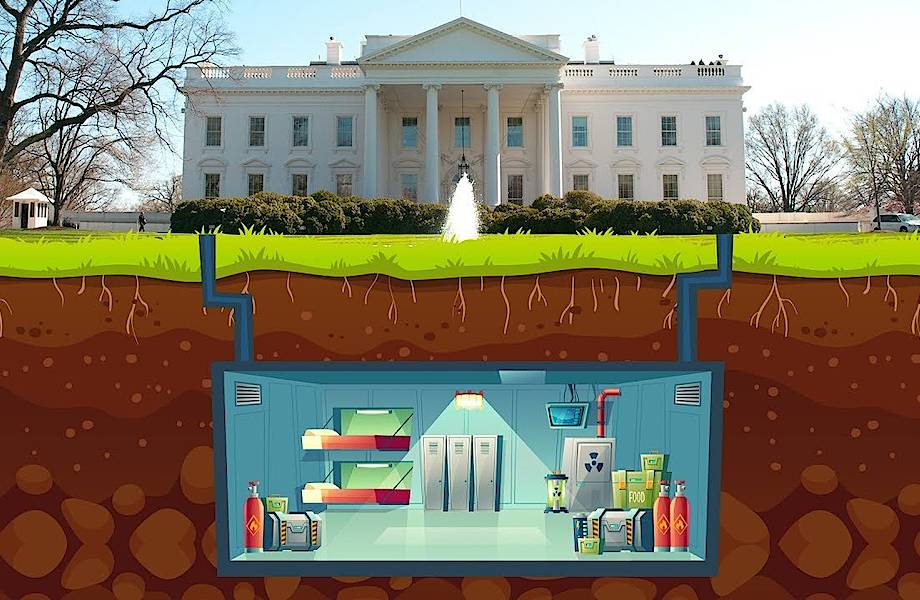 Видео: Секретный  люк, который ведет к бункеру президента США