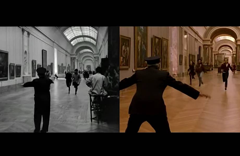 Видео: «Банда аутсайдеров» vs «Мечтатели» — как киногерои бегали по Лувру за рекордом