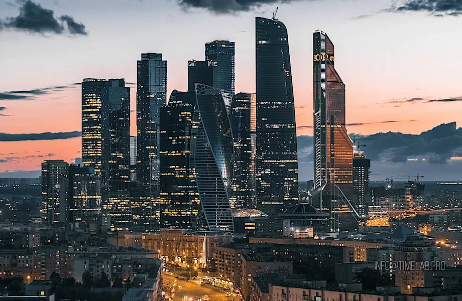 Видео: Москва с высоты птичьего полета