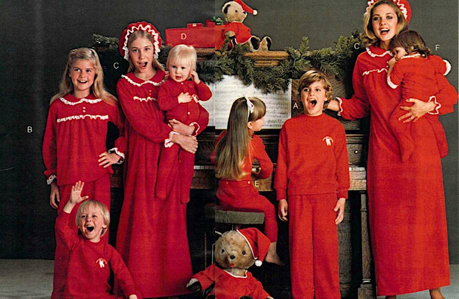 Family look прошлого века: 17 винтажных фото рождественских пижам и история традиции