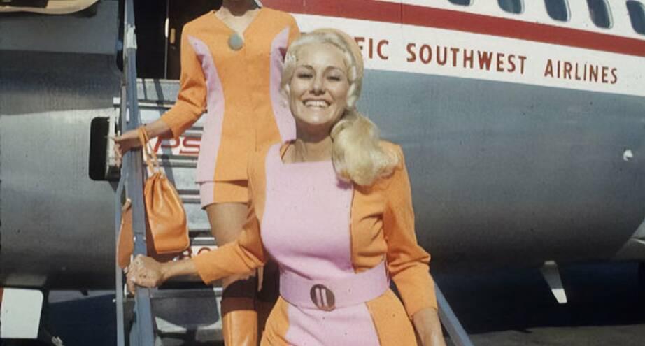 Фото дня: стюардесса Pacific Southwest Airlines, 1970-е годы