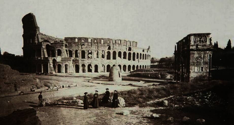Фото дня: в центре Рима в 1870 году