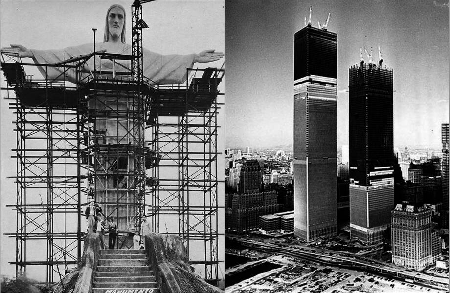 12 известных достопримечательностей до того, как их закончили строить