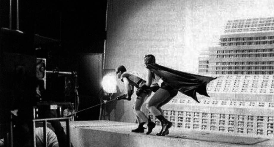 Фото дня: съемки фильма про Бэтмена, 1966 год