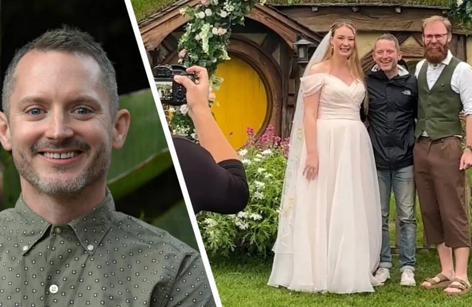 Элайджа Вуд неожиданно появился на свадьбе фанатов «Властелина колец»