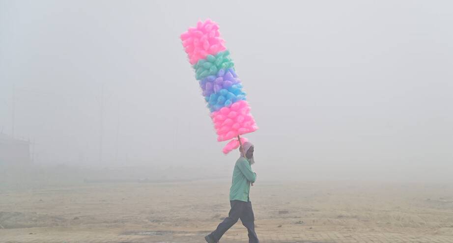 Фото дня: раннее утро в Праяградже, Индия